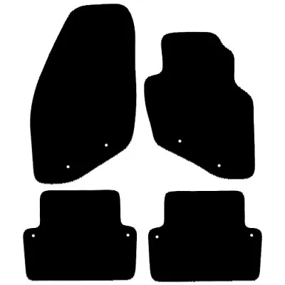 Fits Volvo Xc70 & V70 Estate 2000 To 2007 Tailored Black Car Floor Mats (8 Clps) • $17.42