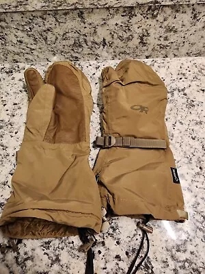 Outdoor Research AGS Firebrand TF Mitts - Size XLARGE Coyote OR TF MITS NICE!! • $104.99