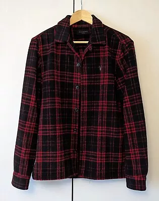 AllSaints Medium Red Plaid Shirt • £10