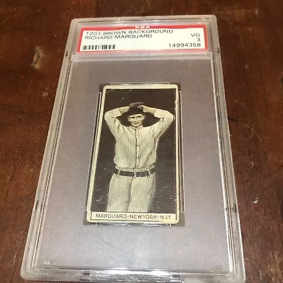 1909 T207 RUBE MARQUARD NEW YORK GIANTS PSA 3 HALL OF FAMER New York Giants • $249