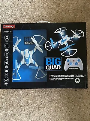 Tech Toyz Big Quad 2.4GHz Wireless Rechargeable Helicopter LED Lights Air Drone • $18