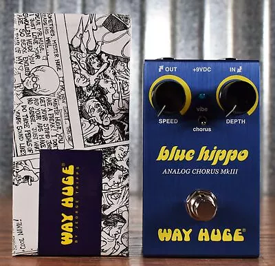 Dunlop Way Huge WM61 Blue Hippo Analog Chorus Mini Guitar Effect Pedal Demo • $144.99