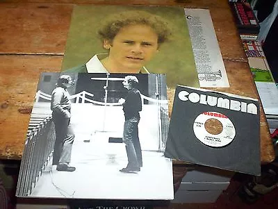 ART GARFUNKEL Angel Clare LP W/ ORIG POSTER VINYL PROMO 45 Van Morrison VG+ • $15.95