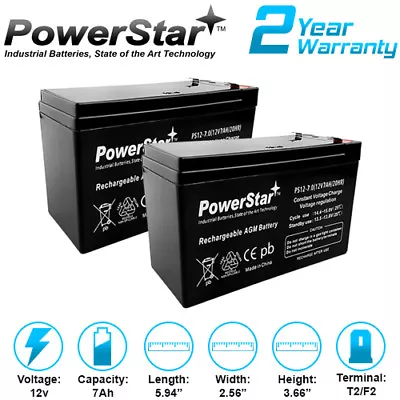 2pk 12V 7AH 8AH Battery RAZOR Scooter ES300 E200 E300 Bella Betty Daisy Vapor • $39.88