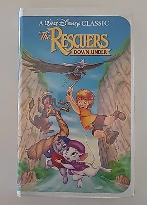 The Rescuers OG Black Diamond Walt Disney Rare VHS Video Cassette Tape No. 1142 • $99.99