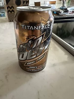 2016 TitanFall 2 Mango Heat Mtn Dew Game Fuel  Empty Can 1/4 Full Top Not Opened • $5