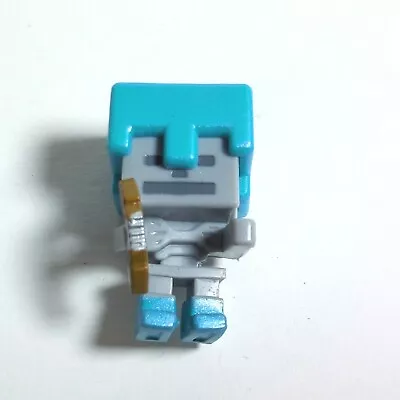 Minecraft Mini-Figures Mini Ice Series #5 1  Skeleton Diamond Armor Figure • $6