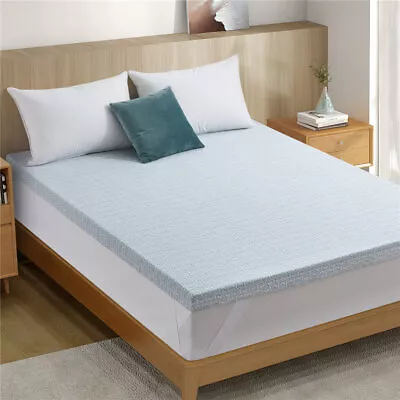 Cooling 3  Gel Memory Foam Mattress Topper King Or Queen Sized Pillow Topper • $99.99