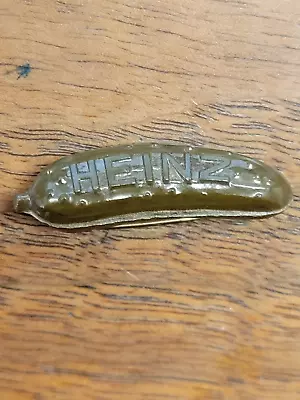 Vintage Plastic HEINZ PICKLE PIN Promotional Give Away • $4.99