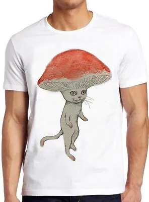 Magic Mushroom Cat Hat Parody Top Cool Meme Funny Gift Tee T Shirt C1152 • $7.91