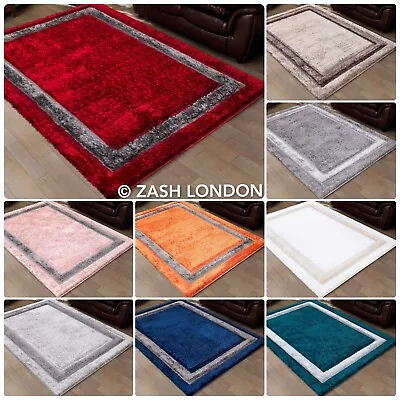 Modern 3D Shaggy Rugs Large Living Room Bedroom Rugs Hallway Runner Floor Mat • £161.99