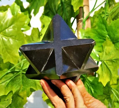 Huge 6  Black Tourmaline Quartz Crystal Healing Energy Minerals Stone Merkaba • $187.40