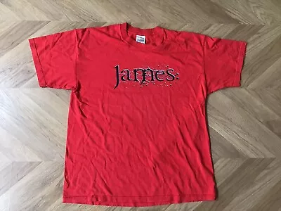 James 1998 Arena  Tour T-shirt Red Size XL Vintage Indie Screen Stars Sit Down • £69.99
