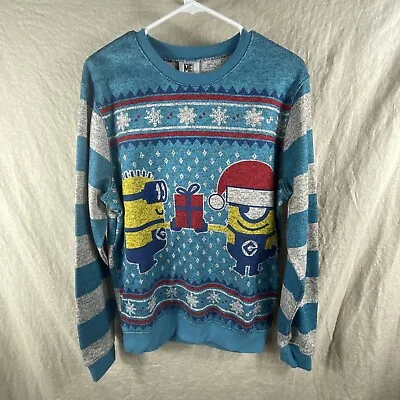 $26.79 • Buy Despicable Me Minion Made Unisex MultiColor Christmas Sweater Size Small