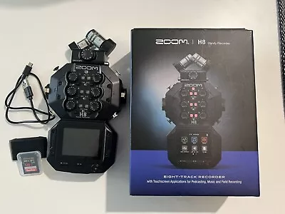 ZOOM H8  - 12 Track Recorder With 128GB SD Card - Hardly Used • £99.99