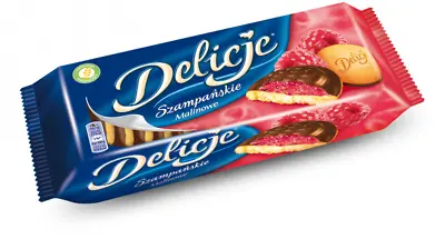 5x Mondeleze Delicje Szampanskie Malina Raspberry Jaffa Cakes 147g (pack Of 5) • £11.99