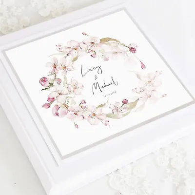 Personalised & Boxed 8  X 10  Pink Blossom Wedding Photo Album • £45