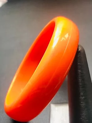 Gorgeous Estate Orange Lucite Vintage Bangle Bracelet • $7