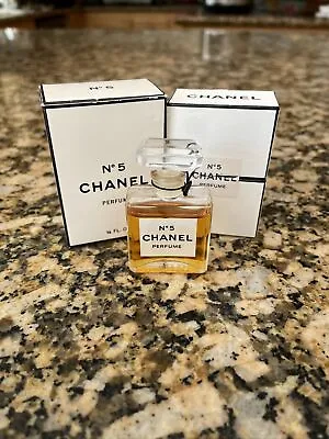 Vintage Chanel No 5 Perfume Miniature Mini Bottle 1/4 Fl. Oz. 3/4 Full • $47