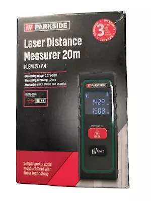 Parkside PLEM 20 A4 20 Metre Laser Distance Measurer • £9.99