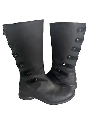 Merrell Womens Size 5 Tetra Launch Black Leather Waterproof Tall Boots Shoes Yth • $39.99