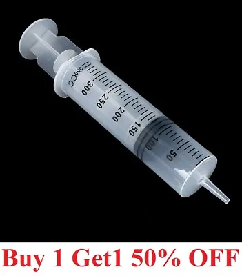 $7.99 • Buy 150ml 250ml 350ml 550ml  Plastic Syringe Reusable Big Large  Nutrient Measuring 
