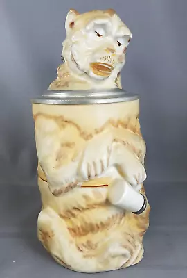 Vtg Porcelain Figural Drunken Monkey Beer Stein RPM Schierholz Repro • $500