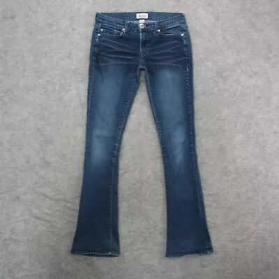 Mudd Jeans Women's 6/7 Blue Dark Wash Boot Cut Jeans • $19.98