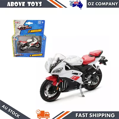 Maisto 1:18 Scale YAMAHA YZF R6 2008 Motorcycles Replica 2 Wheelers Road Bike • $31.99