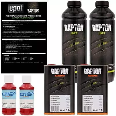 U-POL Raptor Victory Red Urethane Spray-On Truck Bed Liner & Texture Coating 2L • $105