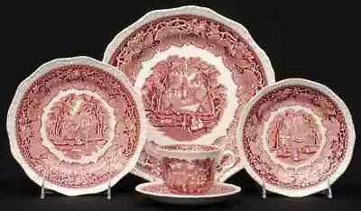 Mason's Vista Pink  5 Piece Place Setting 8402671 • $93.95