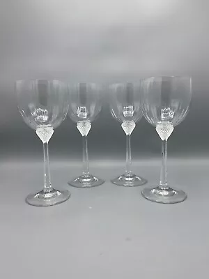 4 Villeroy & Boch Crystal Laguna Claret Wine Glasses 7 3/4  Tall • $80