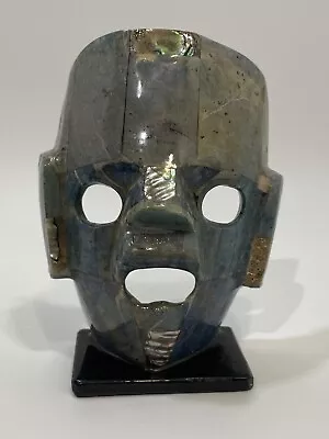 Mayan Burial Death Mask  5  Blue • $10