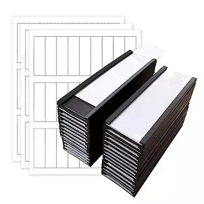 30 Pack 1x3 In Magnetic Label Holder With Printable Label Insert & Transpare... • $22.10