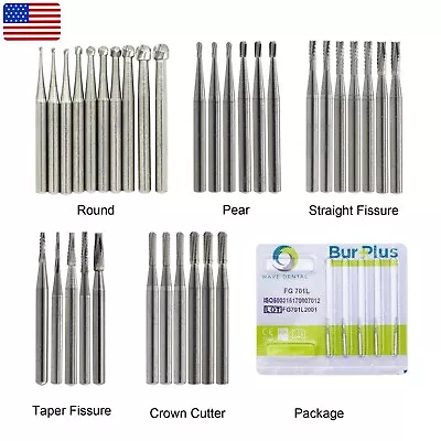 Wave Dental Burs Carbide FG 557 330 701 Tungsten Round Taper  For High Speed • $22.91