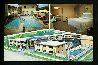 Michigan MI Vintage Postcard Detroit  Crown Motel AAA 1965 • $4.49