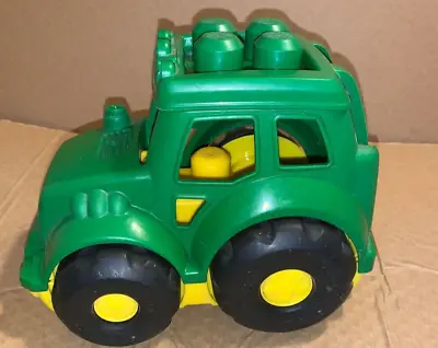 Mega Bloks Big Blocks John Deere Lil' Tractor First Builders W/ Farmer • £12.34