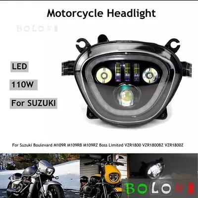 LED Headlight Assembly For 2006-2022 Suzuki Boulevard M109R Boss M90 C90 VZR1800 • $379.99