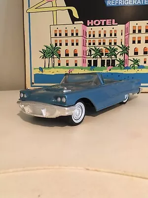 1959 AMT Ford Thunderbird Convertible Friction Promo Model Car Steel Blue Color  • $69.99