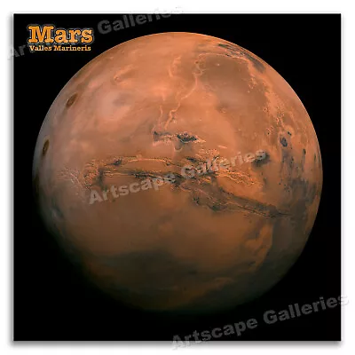 Mars - Valles Marineris Canyons - NASA / Space / Astronomy Poster - 20x20 • $14.95