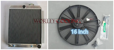 $244 • Buy Aluminum Radiator & Fan For 49 50 51 52 53 54 CHEVY TRUCK PICKUP AT/MT 1948-1954