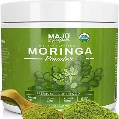 MAJU's Organic Moringa Powder Oleifera Leaf Extra-Fine Quality Dried- Expired • $11.99