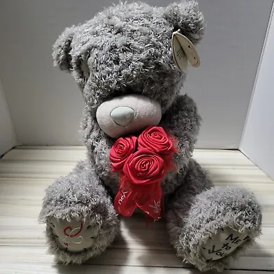 Me To You Grey Teddy Bear Carte Blanche Greetings With Red Rose I Love You Tags • $19.95