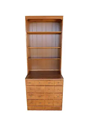 Ethan Allen Maple CRP 2 Piece Bookshelf With 4 Drawer Lower Chest • $795