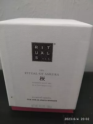 RITUALS... 'RICE MILK & CHERRY BLOSSOM' SCENTED CANDLE 290g - NEW & UNUSED • £25