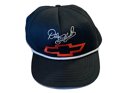 Vintage Dale Earnhardt Chevy Hat Black With White Rope • $18.99
