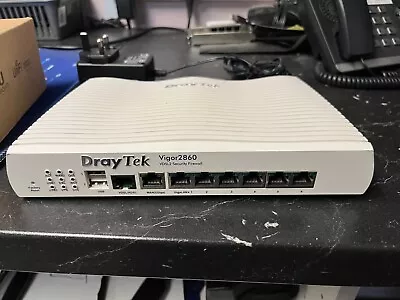 DrayTek Vigor 2860 VDSL2 Security Firewall Router + PSU • £4.99