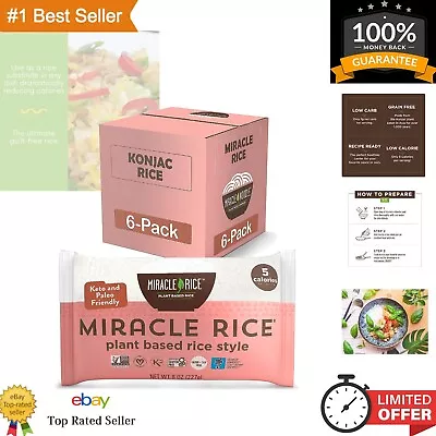 Miracle Rice - Plant Based Shirataki Konjac Rice Keto Vegan Gluten-Free So... • $43.11