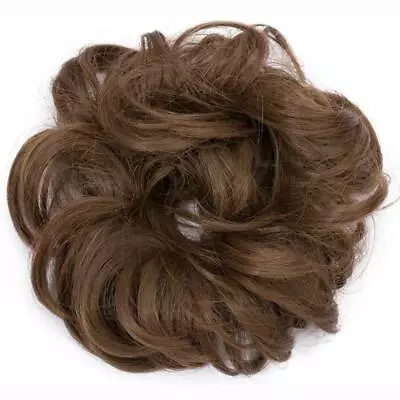 Real Thick Curly Messy Bun Hair Piece Scrunchie Natural Hair Extensions As Human • $9.20