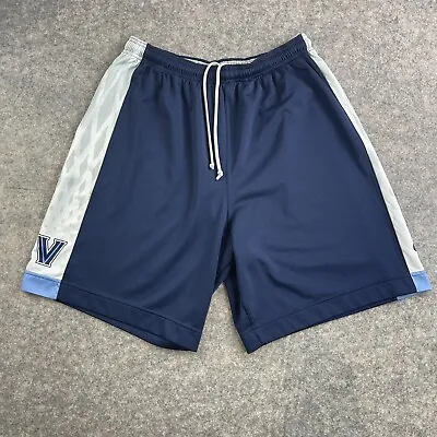 Villanova Nike Authentic Team Training Basketball Shorts Blue XXL Made In USA • $44.99
